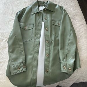 Aritzia Wilfred Ganna Leather Jacket